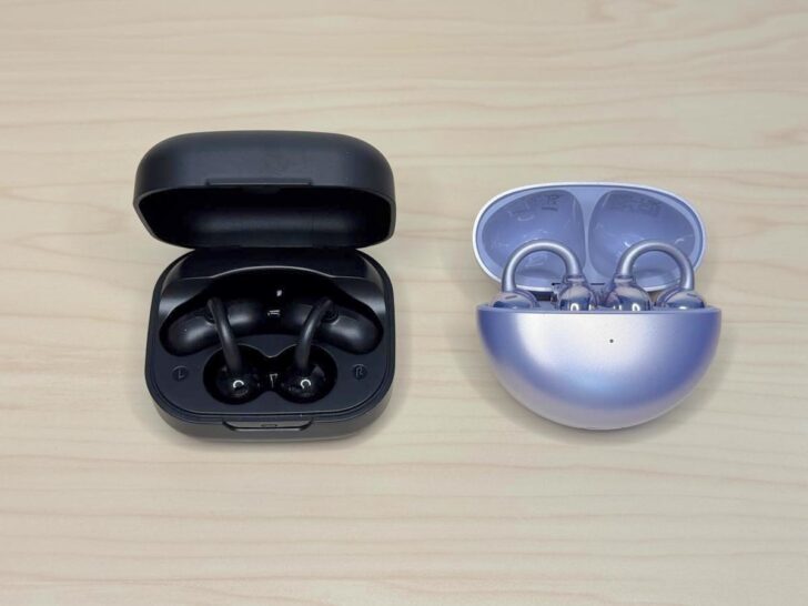 Truefree（写真左）を、約25,000円ほどするFreeClip（写真右）と並べてみた