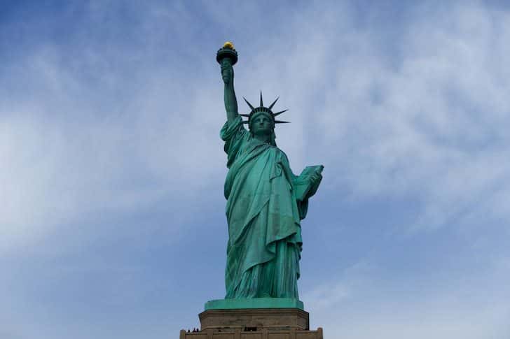 アメリカの象徴・自由の女神