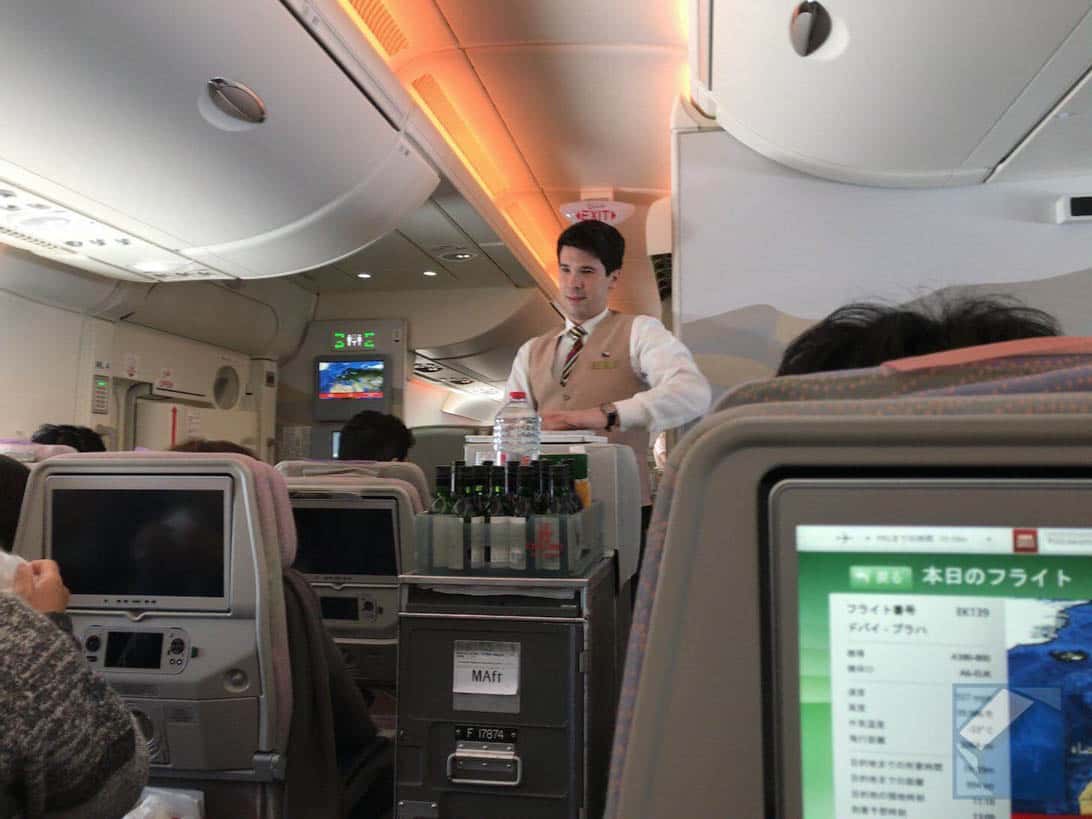 飛行機の乗り降り
