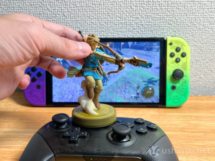 Proコンの場合は、コントローラーの真ん中付近にタッチ
