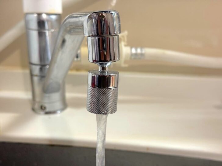 まずは「ストレート」に水を出してみる