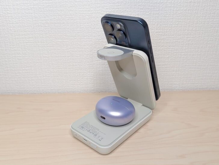 AirPodsなどワイヤレスイヤホンの充電もできるRORRY M3
