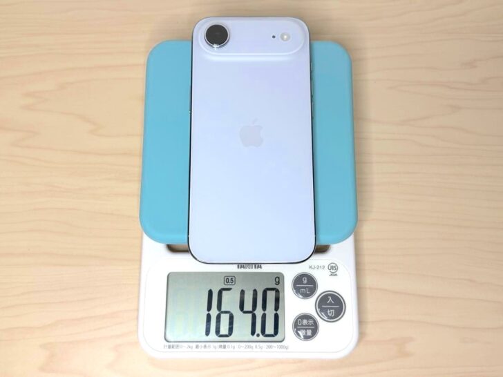 iPhone Air重量の実測値は164g