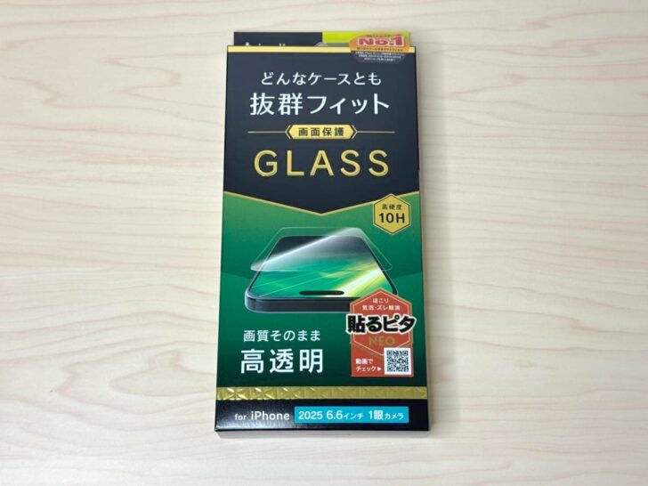 シンプリズム iPhone Air用画面保護ガラス TR-IP25L1-GLS-CC