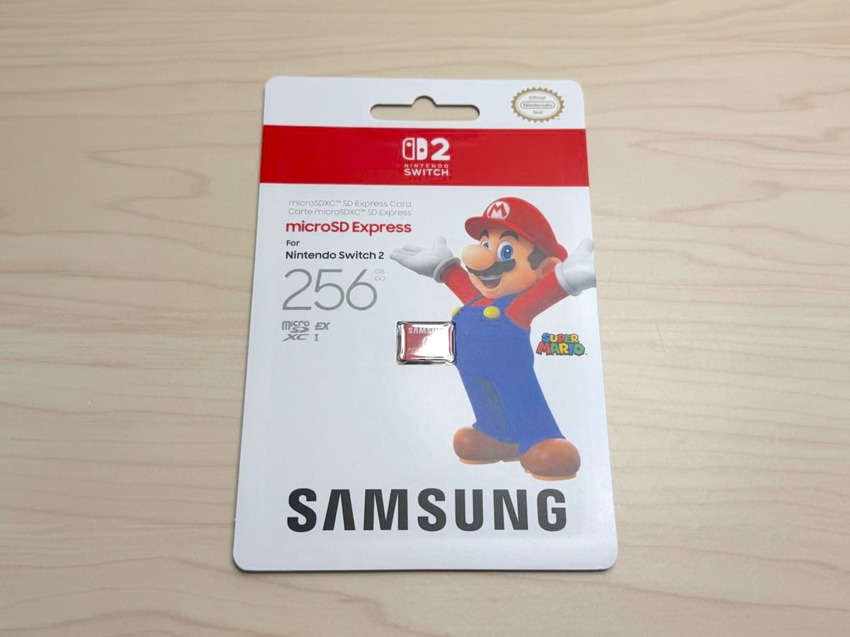 サムスンのSwitch 2用microSD Expressカード