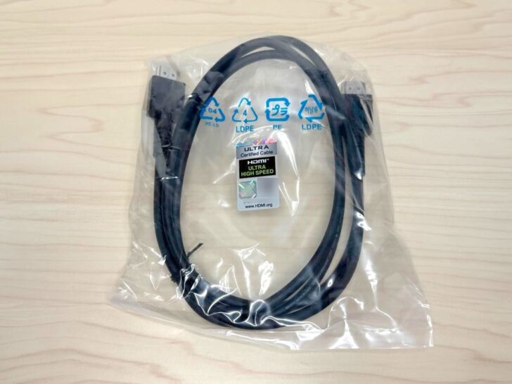 Switch 2に付属のウルトラハイスピードHDMIケーブル
