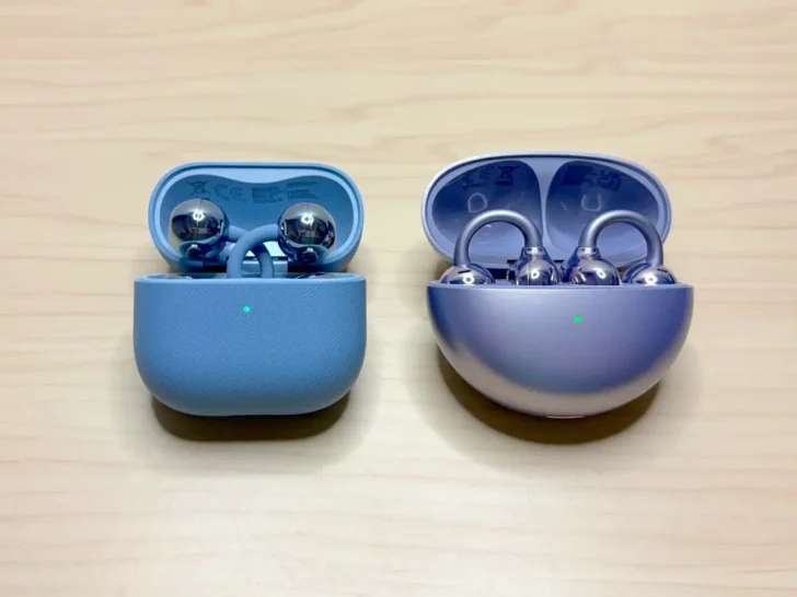 FreeClip 2では、ケース小型化のためか交差するような形に変更